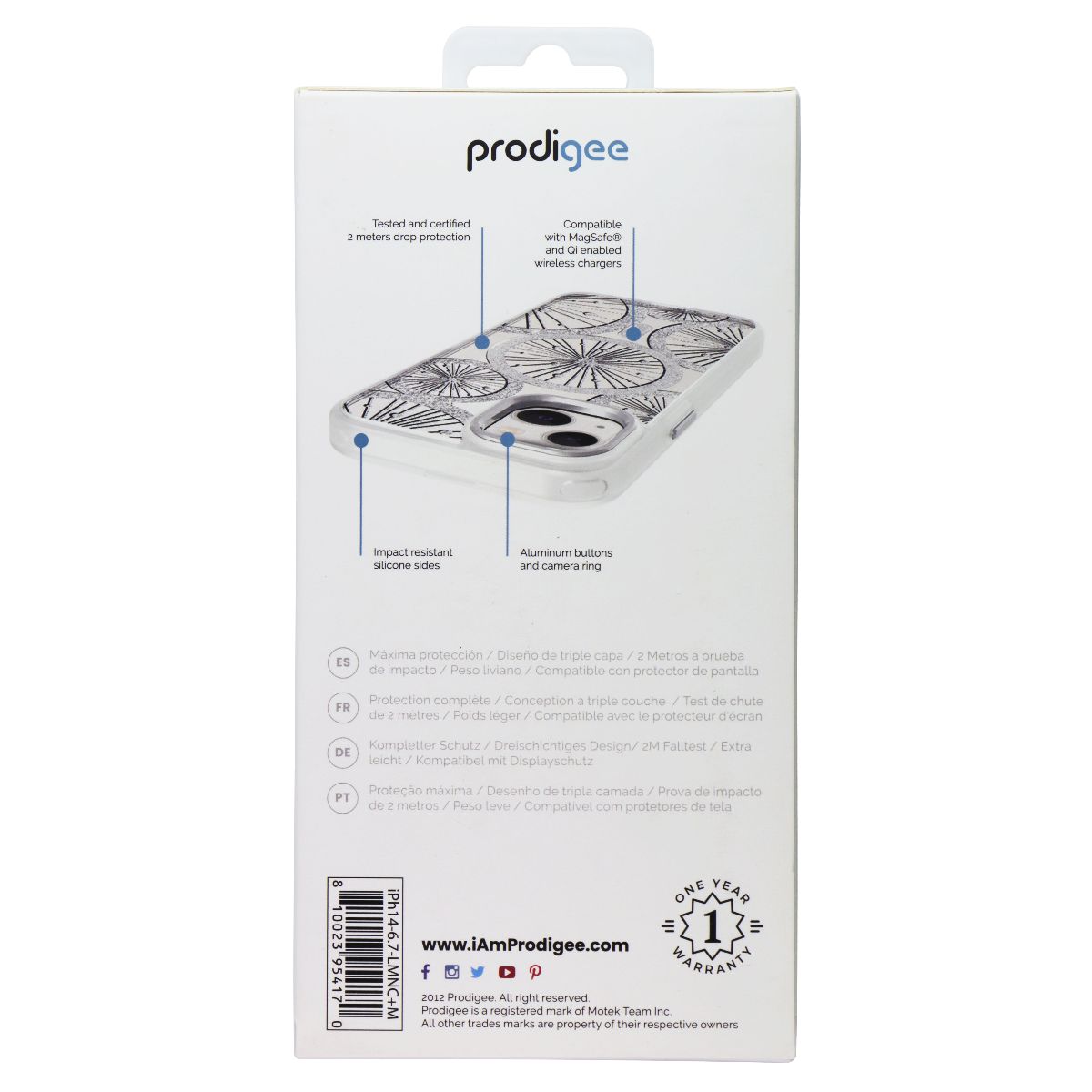 Prodigee Swappable Case for MagSafe for iPhone 14 Plus - Sparkle Mag/Leemonchelo Cell Phone - Cases, Covers & Skins Prodigee - Simple Cell Bulk Wholesale Pricing - USA Seller