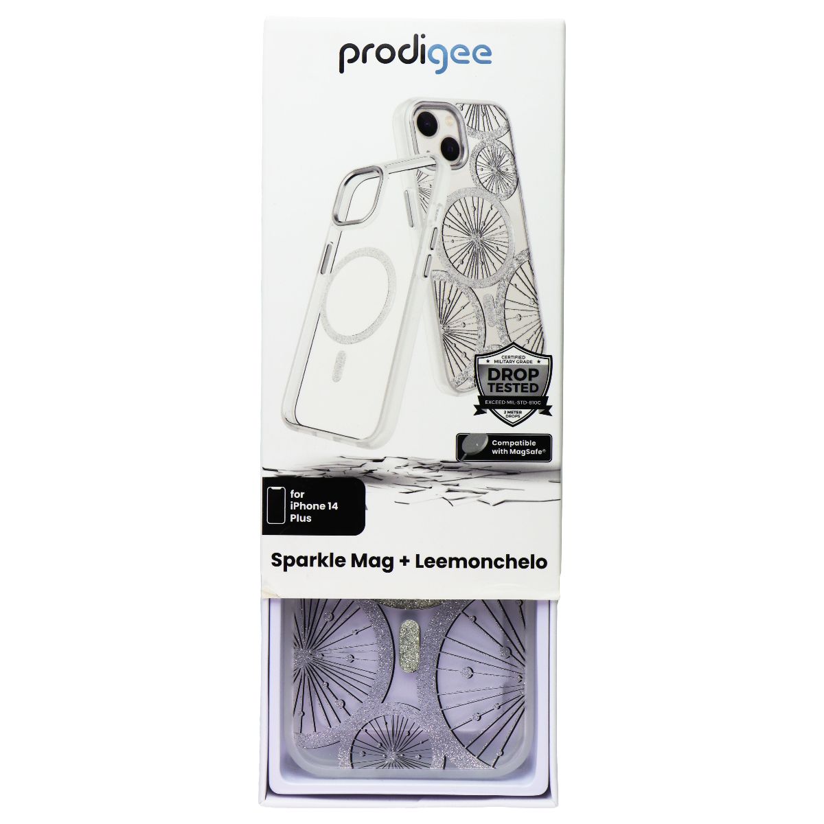 Prodigee Swappable Case for MagSafe for iPhone 14 Plus - Sparkle Mag/Leemonchelo Cell Phone - Cases, Covers & Skins Prodigee - Simple Cell Bulk Wholesale Pricing - USA Seller