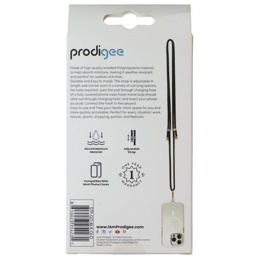 Prodigee Strap and Go Adjustable Cross-body Lanyard for Phone Cases - Black Cell Phone - Other Accessories Prodigee - Simple Cell Bulk Wholesale Pricing - USA Seller