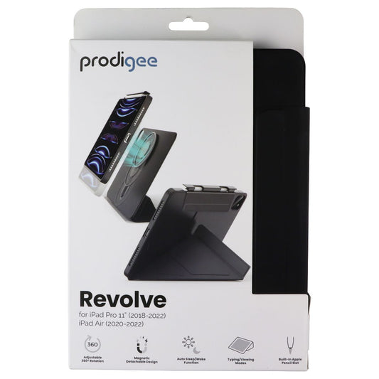 Prodigee Revolve Case/Stand for iPad Air & iPad Pro 11 - Black iPDP11-RVLV-BLK iPad/Tablet Accessories - Cases, Covers, Keyboard Folios Prodigee - Simple Cell Bulk Wholesale Pricing - USA Seller