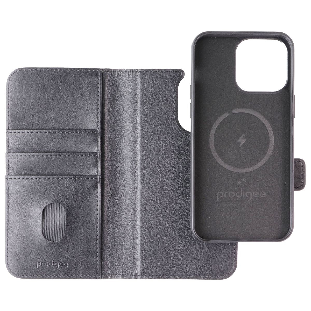 Prodigee Folio Mag Wallet MagSafe Case for Apple iPhone 15 Pro Max - Black