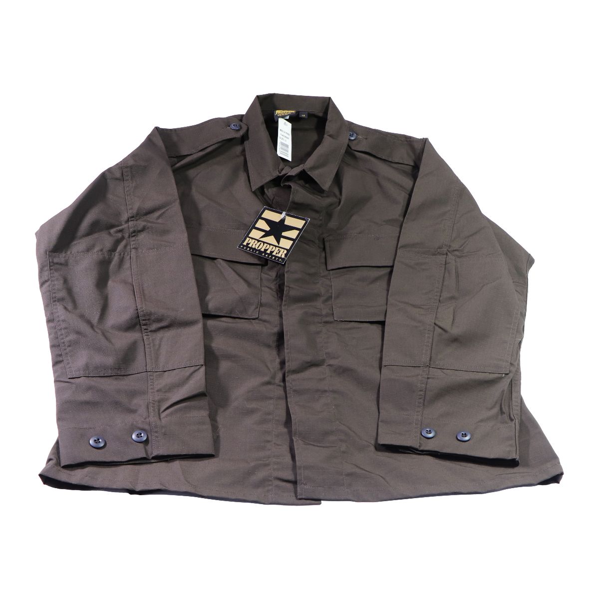 Propper Public Safety BDU Coat Shirt (2 Pocket) - Sheriff's Brown L/S Other Sporting Goods Propper - Simple Cell Bulk Wholesale Pricing - USA Seller