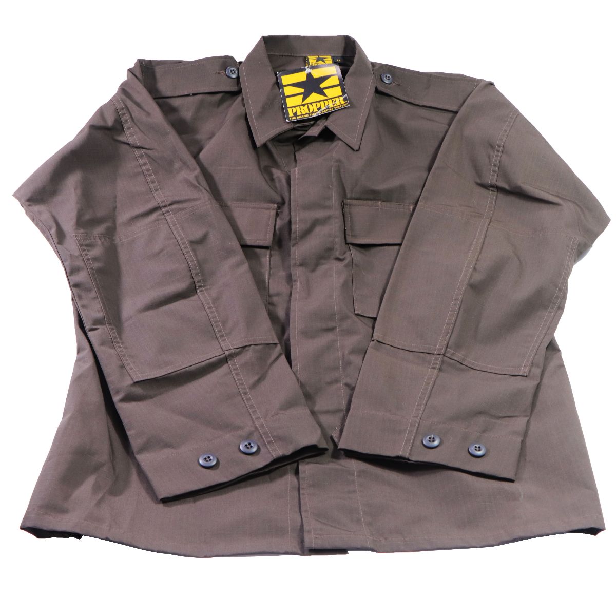 Propper Public Safety BDU Coat Shirt (2 Pocket) - Sheriff's Brown L/R Other Sporting Goods Propper - Simple Cell Bulk Wholesale Pricing - USA Seller