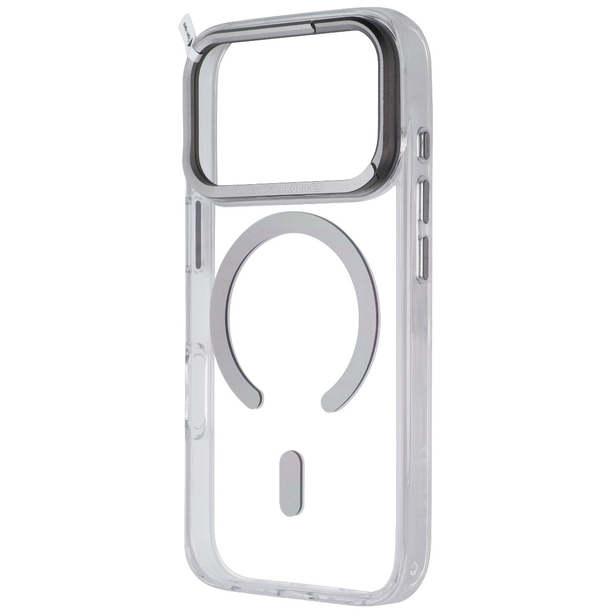 Prodigee Kickit Kickstand Case for MagSafe for Apple iPhone 17 Pro - Clear