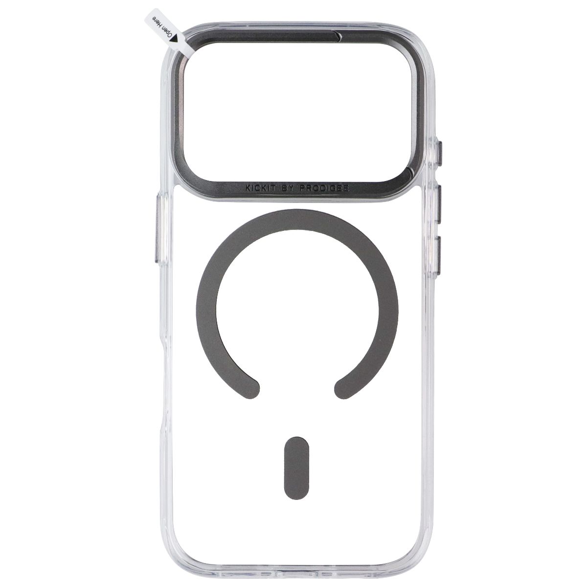 Prodigee Kickit Kickstand Case for MagSafe for Apple iPhone 17 Pro - Clear