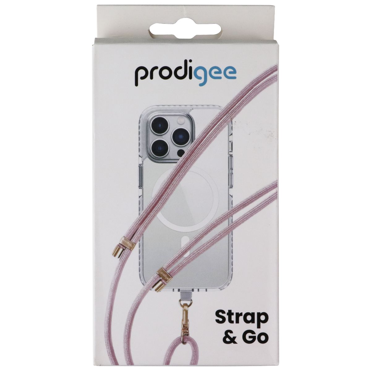 Prodigee Strap and Go Adjustable Cross-body Lanyard for Phone Cases - Rose Pink