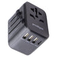 Prodigee Energee World Traveler USB-C/USB-A AC Travel Adapter - Black Cell Phone - Chargers & Cradles Prodigee - Simple Cell Bulk Wholesale Pricing - USA Seller