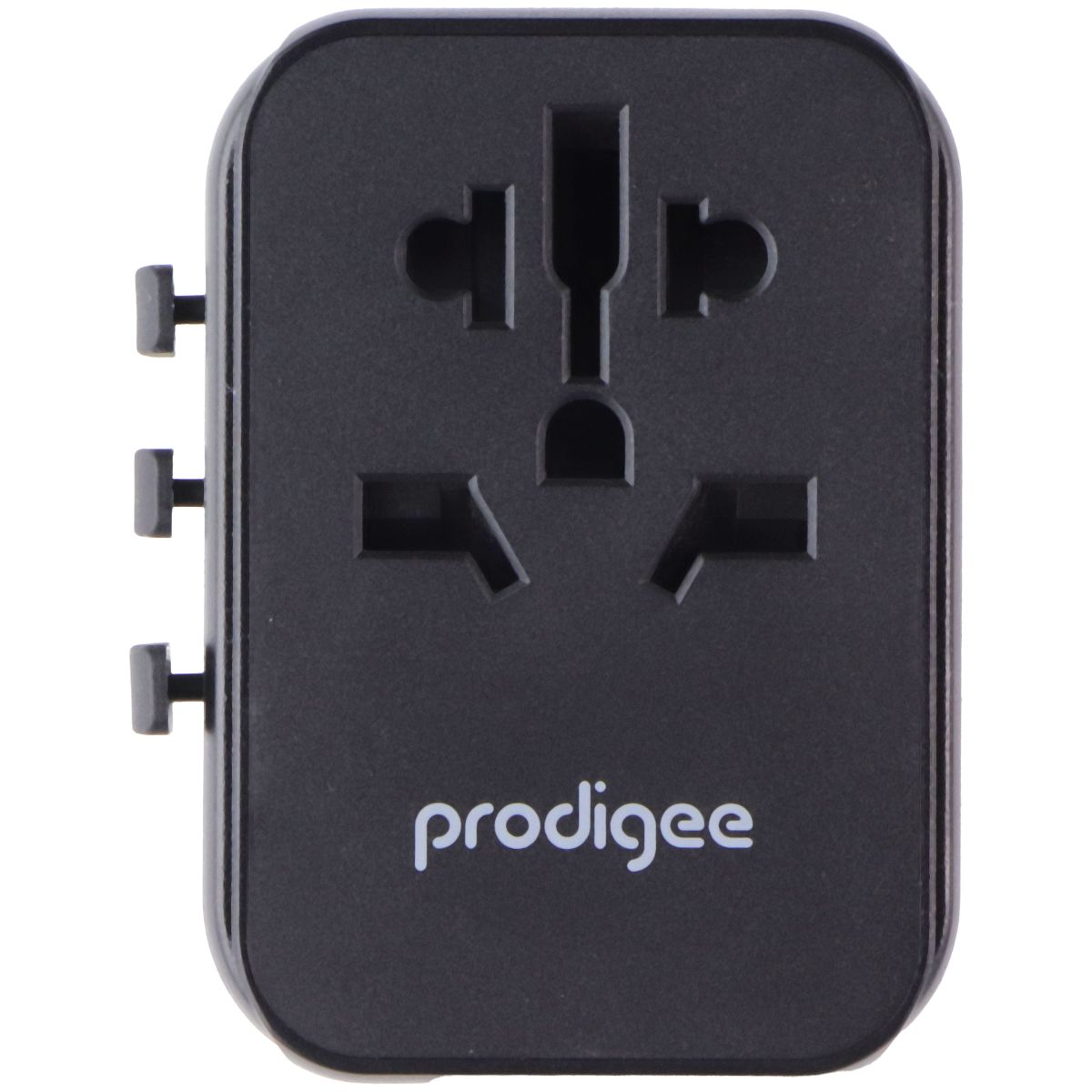 Prodigee Energee World Traveler USB-C/USB-A AC Travel Adapter - Black Cell Phone - Chargers & Cradles Prodigee - Simple Cell Bulk Wholesale Pricing - USA Seller