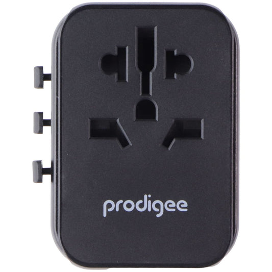 Prodigee Energee World Traveler USB-C/USB-A AC Travel Adapter - Black Cell Phone - Chargers & Cradles Prodigee - Simple Cell Bulk Wholesale Pricing - USA Seller
