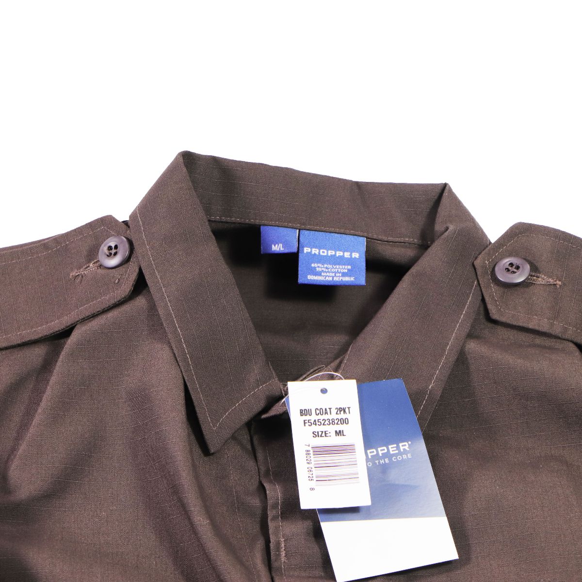 Propper Public Safety BDU Coat Shirt (2 Pocket) - Sheriff's Brown M/L Other Sporting Goods Propper - Simple Cell Bulk Wholesale Pricing - USA Seller