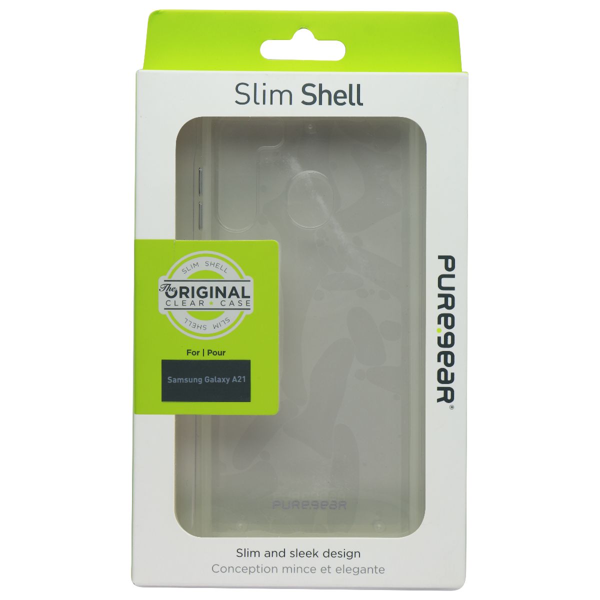 PureGear Slim Shell Series Case for Samsung Galaxy A21 - Clear Cell Phone - Cases, Covers & Skins PureGear    - Simple Cell Bulk Wholesale Pricing - USA Seller