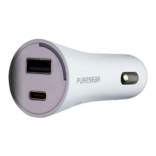 Pure Gear Light Speed 42W Dual Port USB-C + USB-A Car Charger - White Parts & Accessories - Chargers & Cradles PURE GEAR - Simple Cell Bulk Wholesale Pricing - USA Seller