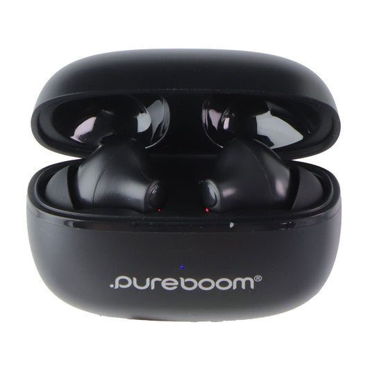 PureGear PureBoom Wireless Earbuds with Built-in Mic - Black Portable Audio - Headphones PureGear - Simple Cell Bulk Wholesale Pricing - USA Seller