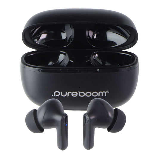 PureGear PureBoom Wireless Earbuds with Built-in Mic - Black Portable Audio - Headphones PureGear - Simple Cell Bulk Wholesale Pricing - USA Seller