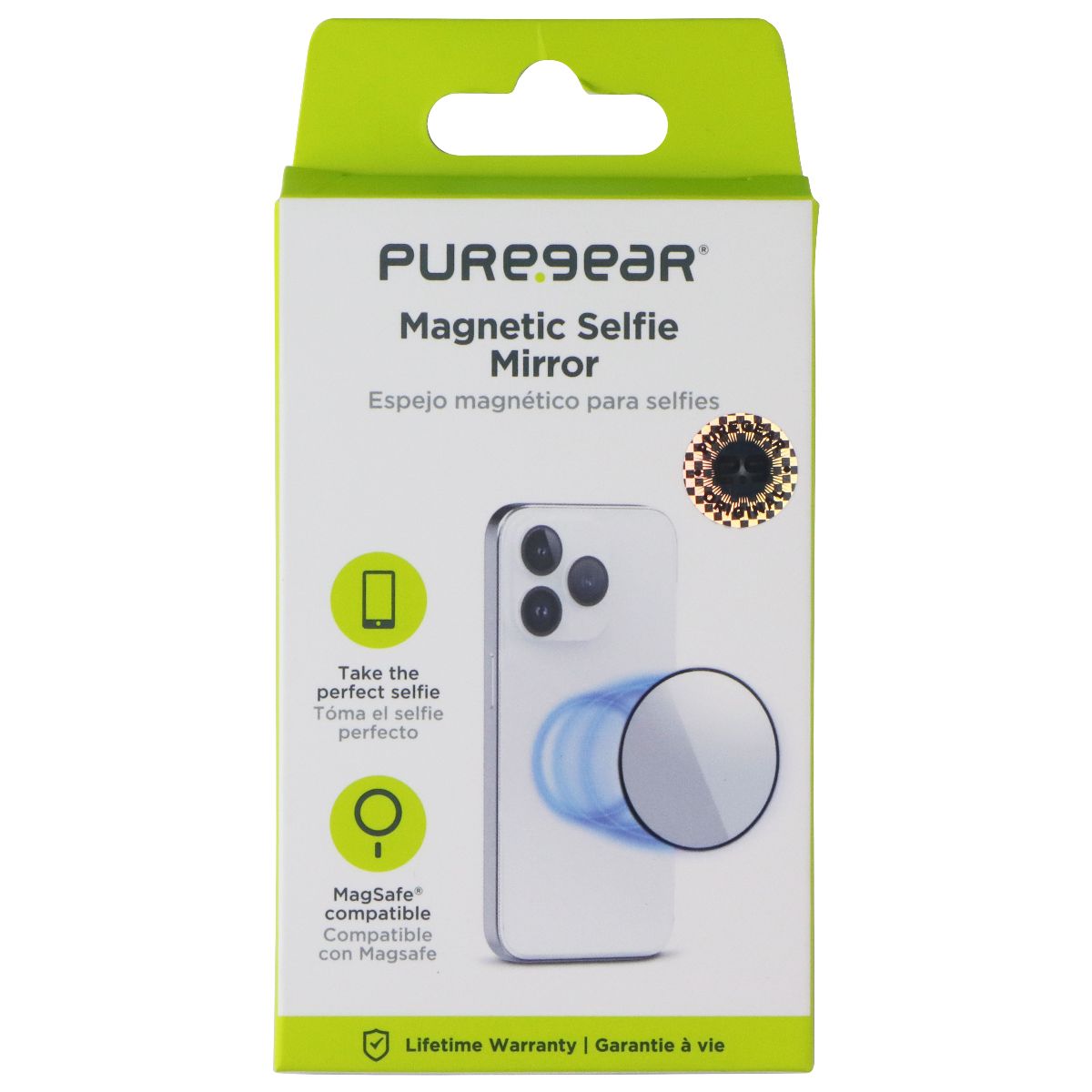 PureGear Magnetic Selfie Mirror Mount for MagSafe (65027PG) Cell Phone - Mounts & Holders PureGear - Simple Cell Bulk Wholesale Pricing - USA Seller