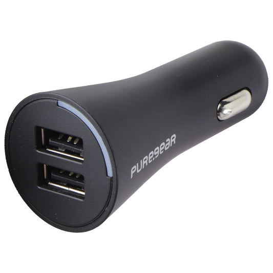 PureGear Universal 24W Dual Port USB-A Car Charger for Smart Devices - Black Cell Phone - Chargers & Cradles PureGear - Simple Cell Bulk Wholesale Pricing - USA Seller