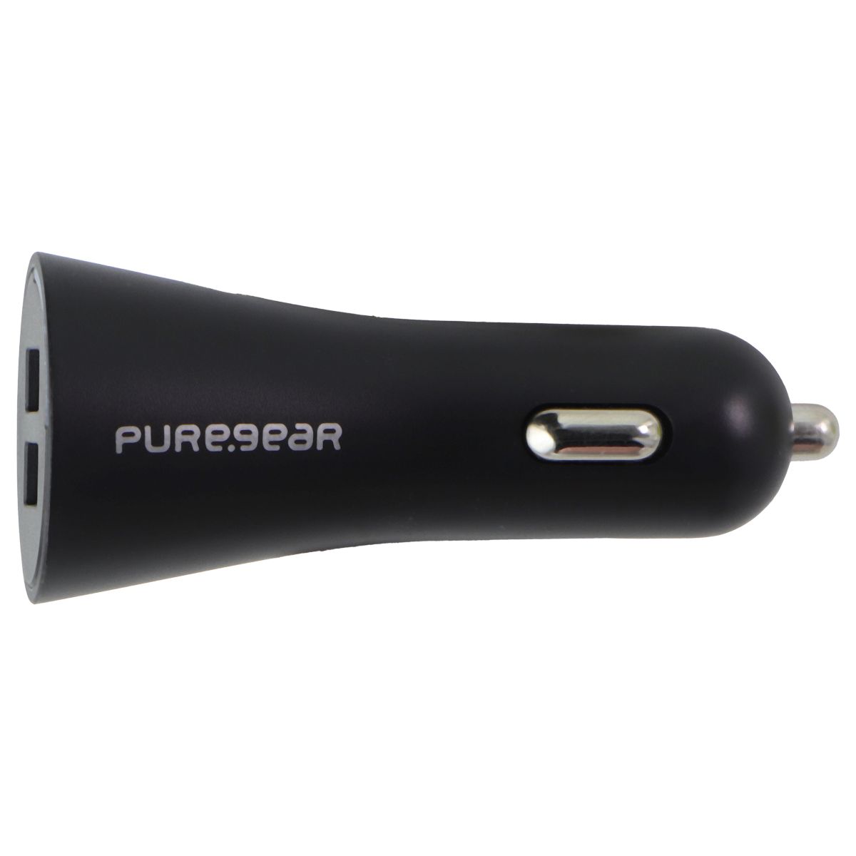 PureGear Universal 24W Dual Port USB-A Car Charger for Smart Devices - Black Cell Phone - Chargers & Cradles PureGear - Simple Cell Bulk Wholesale Pricing - USA Seller