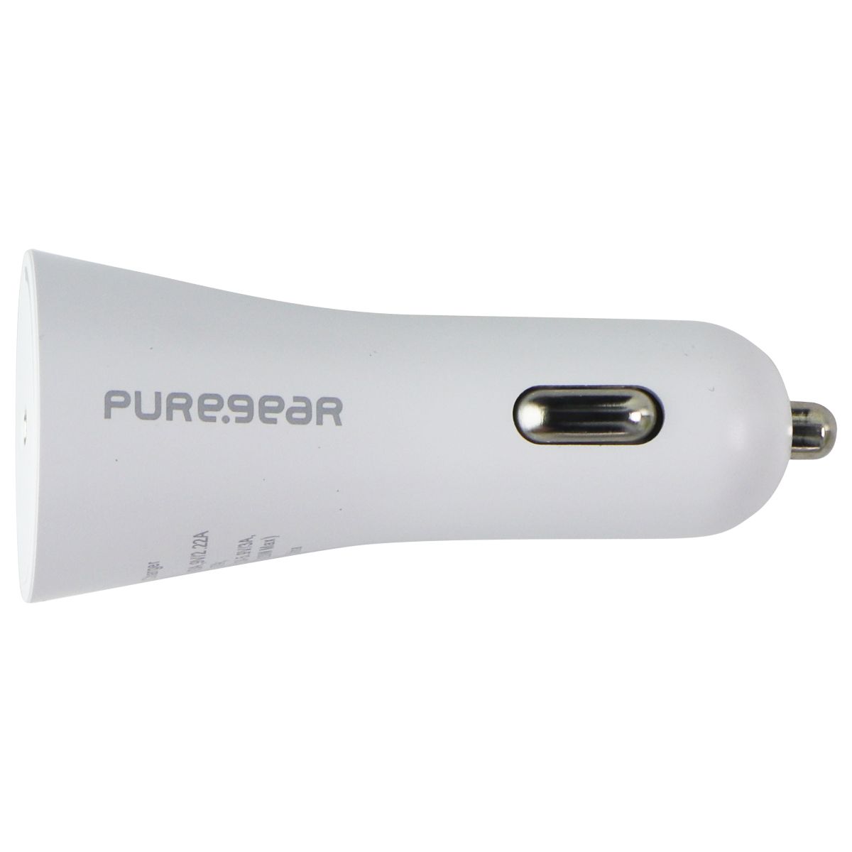 PureGear LightSpeed 20W Lightning 8-Pin to USB-C Car Charger - White Cell Phone - Cables & Adapters PureGear - Simple Cell Bulk Wholesale Pricing - USA Seller
