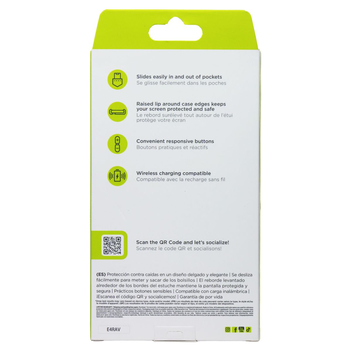 PureGear Slim Shell Designer Series Case for Galaxy A15 5G - Clear Glitter Cell Phone - Cases, Covers & Skins PureGear - Simple Cell Bulk Wholesale Pricing - USA Seller