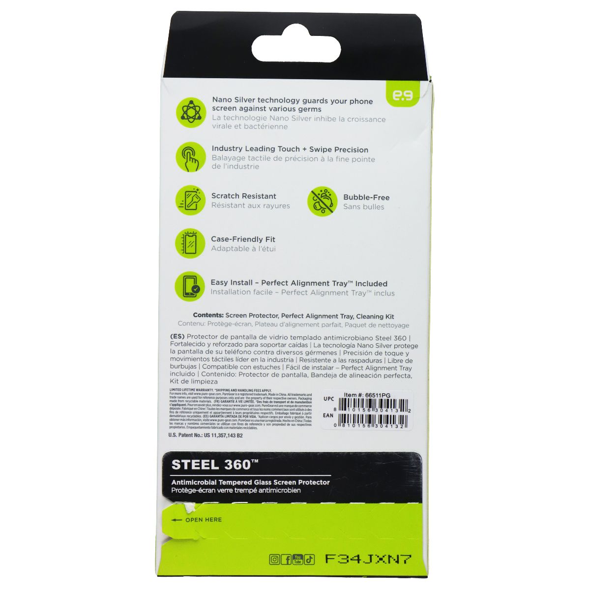 PureGear Steel 360 Tempered Glass Screen Protector for Samsung Galaxy S25 Ultra Cell Phone - Screen Protectors PureGear - Simple Cell Bulk Wholesale Pricing - USA Seller