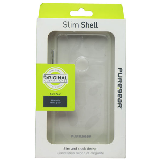 PureGear Slim Shell Hard Case for Motorola Moto G Fast (2020 Model) - Clear Cell Phone - Cases, Covers & Skins PureGear    - Simple Cell Bulk Wholesale Pricing - USA Seller