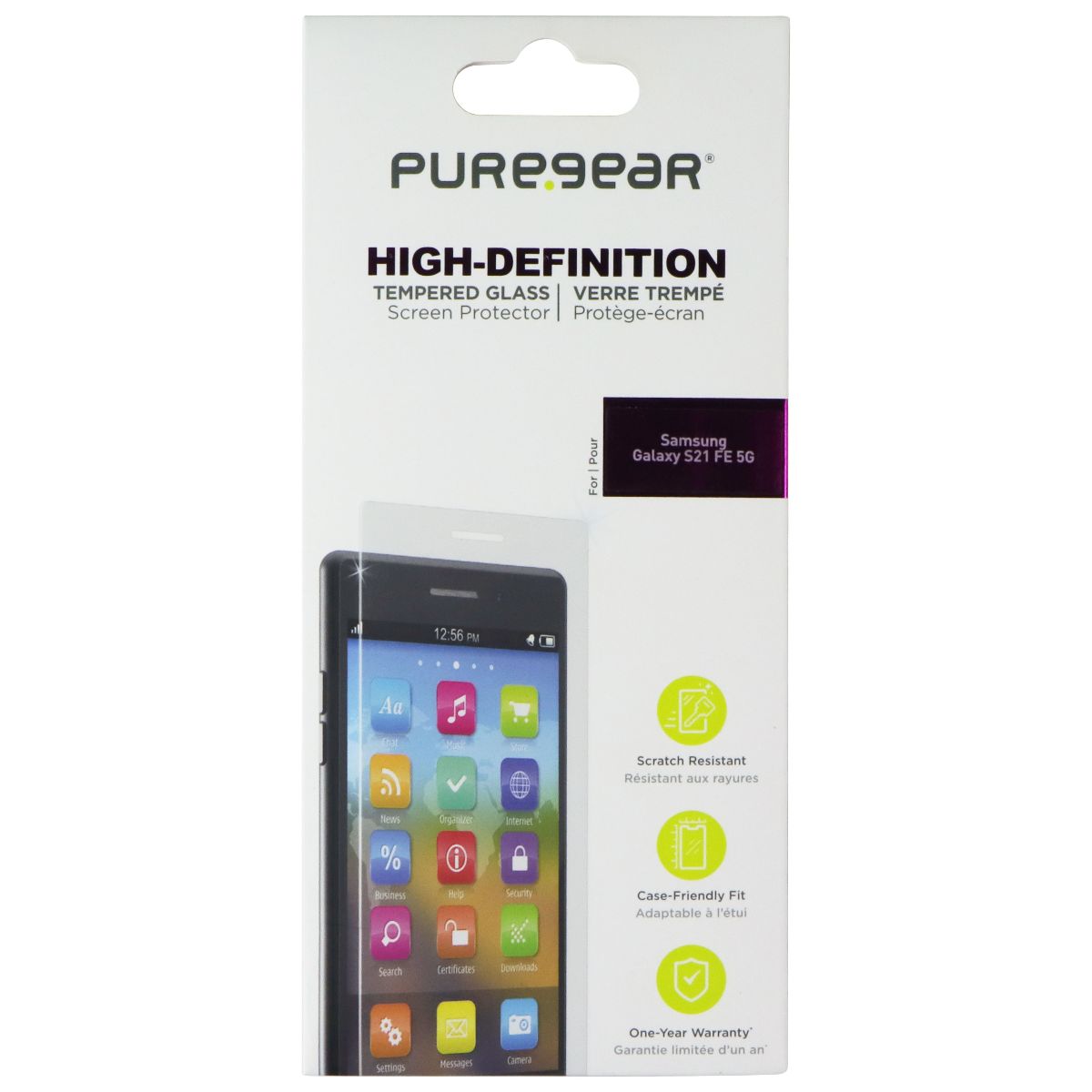 PureGear High-Definition Tempered Glass for Samsung Galaxy S21 FE (5G)