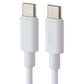 PureGear 4 Foot USB-C to USB-C Charging Cable - White Cell Phone - Cables & Adapters PureGear - Simple Cell Bulk Wholesale Pricing - USA Seller