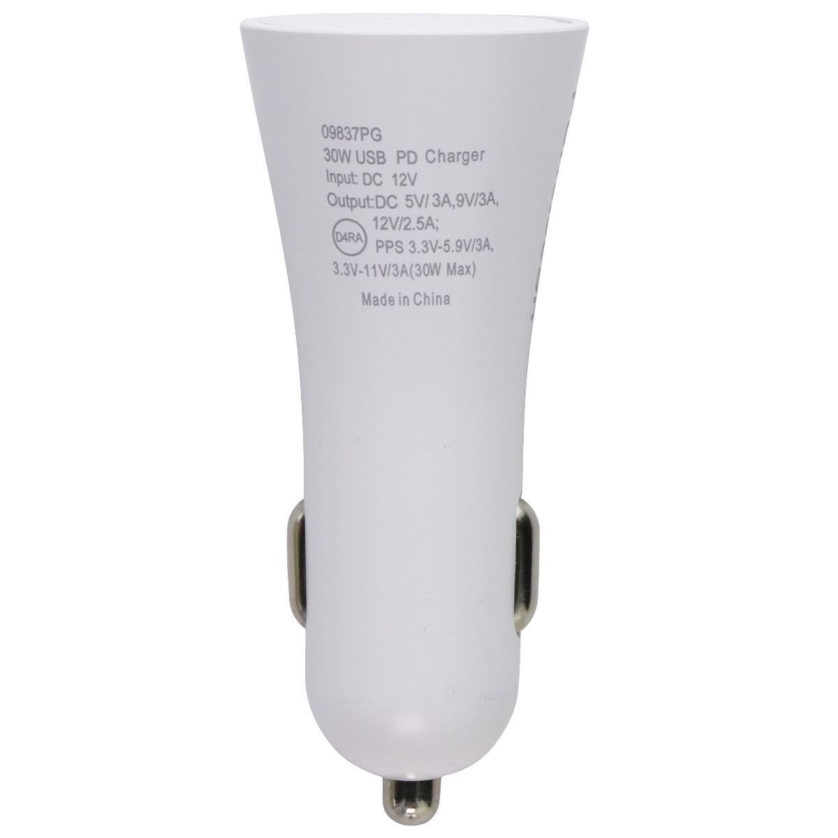 PureGear Light Speed 30W USB-C Wall & Car Charger w/ USB-C Cable - White