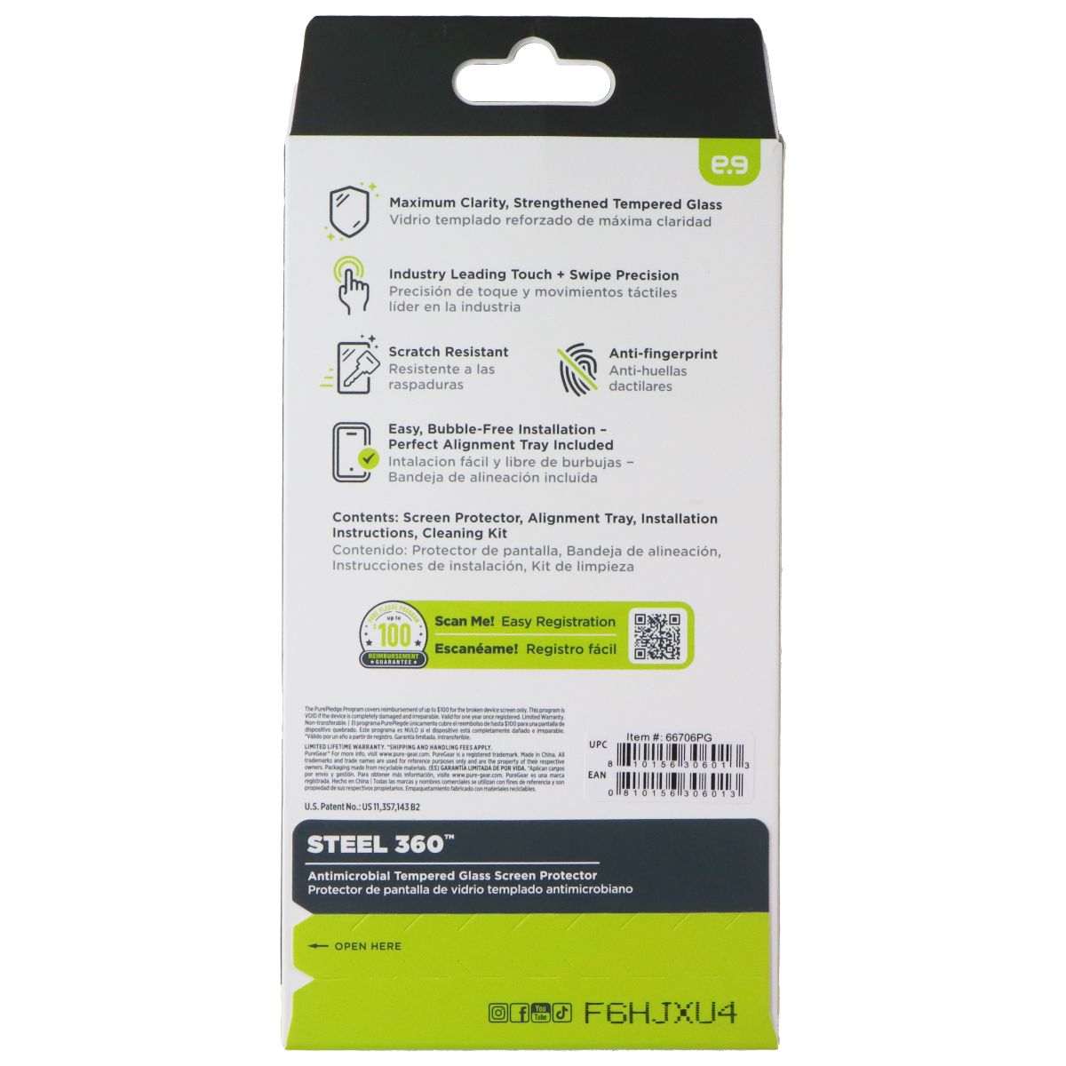 PureGear Steel 360 Tempered Glass Screen Protector for Google Pixel 10 Pro XL Cell Phone - Screen Protectors PureGear - Simple Cell Bulk Wholesale Pricing - USA Seller