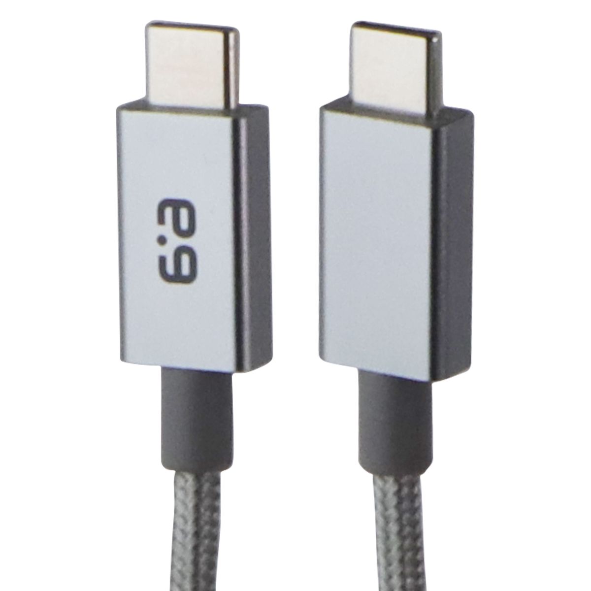 PureGear (62852PG) Braided 6 Foot USB-C Charging Cable - Silver Cell Phone - Cables & Adapters PureGear - Simple Cell Bulk Wholesale Pricing - USA Seller