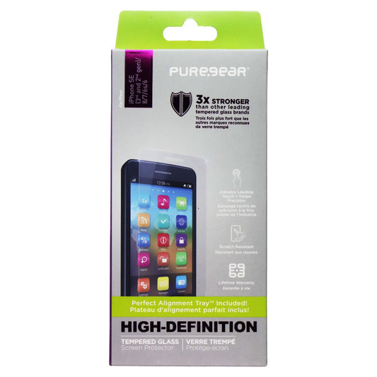 PureGear HD Tempered Glass Screen Protector for Apple iPhone 7 - Clear Cell Phone - Screen Protectors PureGear - Simple Cell Bulk Wholesale Pricing - USA Seller