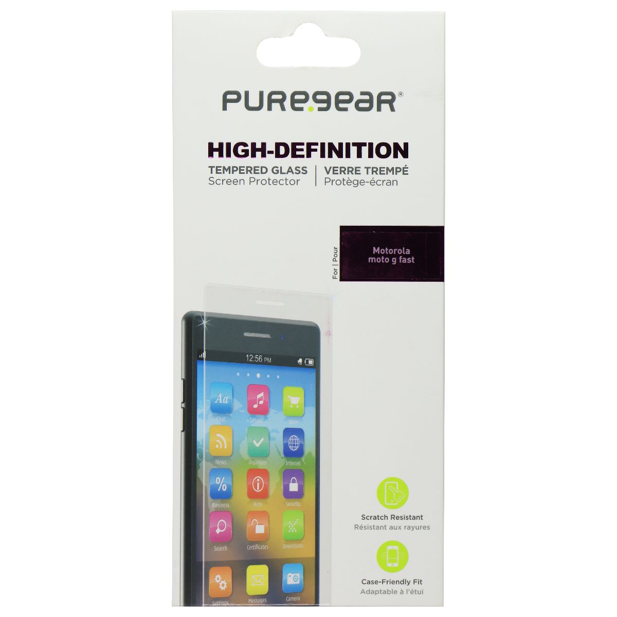 PureGear High-Definition Tempered Glass for Motorola Moto G Fast (2020) - Clear Cell Phone - Screen Protectors PureGear    - Simple Cell Bulk Wholesale Pricing - USA Seller