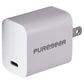 PureGear LightSpeed (20-Watt) USB-C Wall Charger Travel Adapter - White Cell Phone - Chargers & Cradles PureGear - Simple Cell Bulk Wholesale Pricing - USA Seller