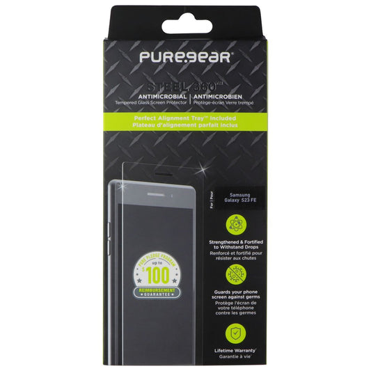 PureGear Steel 360 Series Tempered Glass for Samsung Galaxy S23 FE - Clear Cell Phone - Screen Protectors PureGear - Simple Cell Bulk Wholesale Pricing - USA Seller