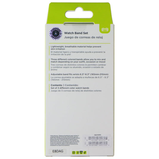 PureGear Watch Band Set for Samsung Galaxy Watch Ultra - 3 Pack Black/Gray/Green