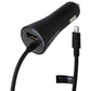 PureGear 24W Car Charger with Lightning 8-Pin Connector and USB-A Port - Black Cell Phone - Chargers & Cradles PureGear - Simple Cell Bulk Wholesale Pricing - USA Seller