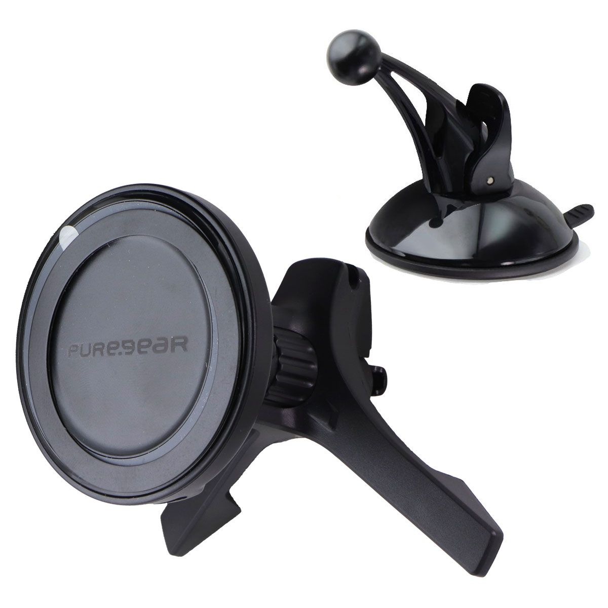 PureGear 15W Magnetic Car Mount Wireless Charger - Vent Clip/2x Mounts (NEW) Cell Phone - Chargers & Cradles PureGear - Simple Cell Bulk Wholesale Pricing - USA Seller