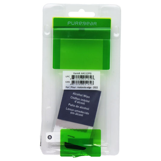 PureGear Tempered Glass Screen Protector for Motorola Edge 2022 - Bulk Packaging Cell Phone - Screen Protectors PureGear - Simple Cell Bulk Wholesale Pricing - USA Seller