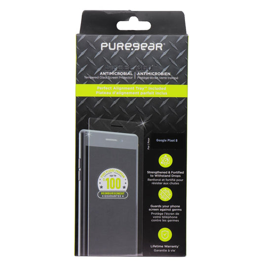 PureGear Steel 360 Screen Protector for Google Pixel 8 - Clear