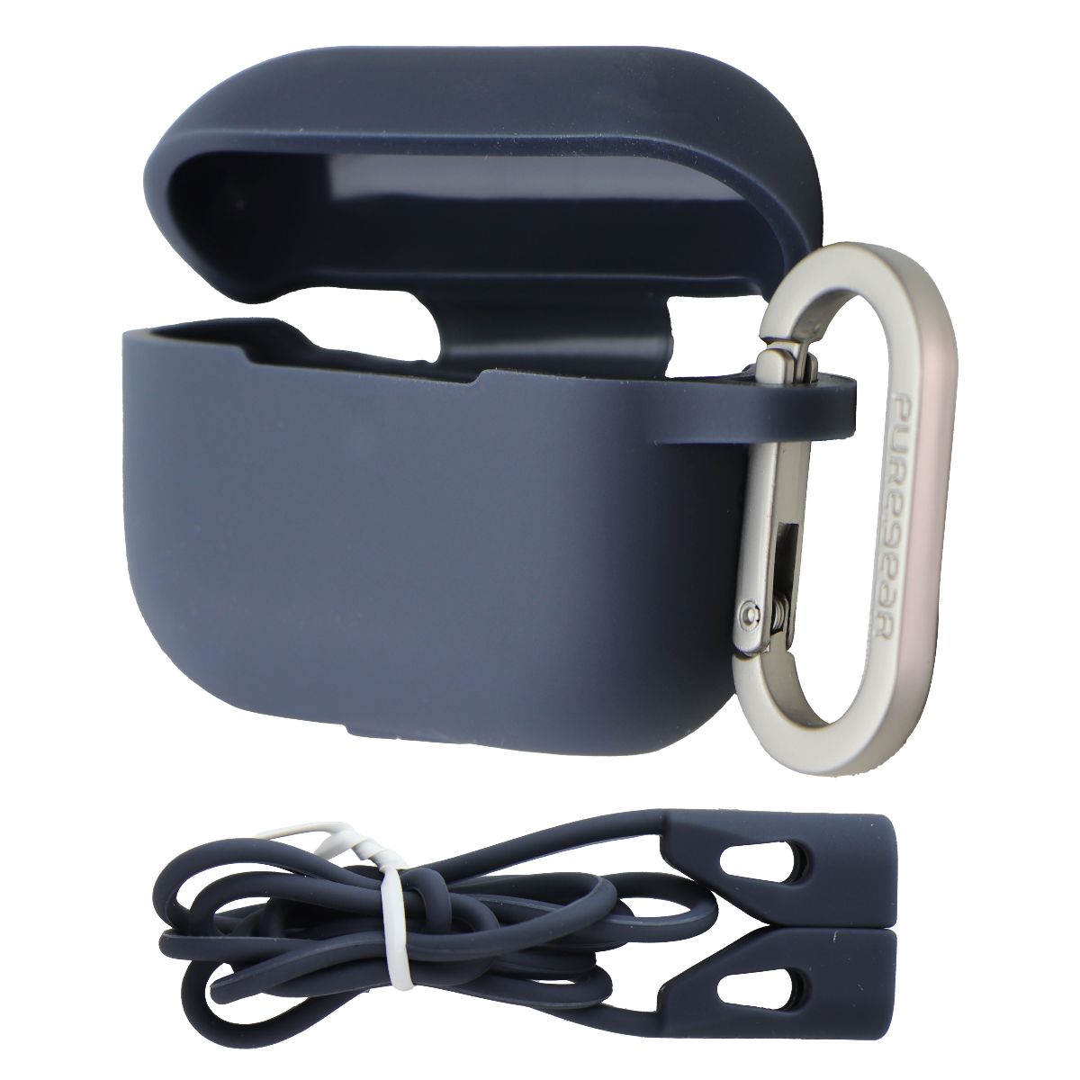 PureGear Silicone Case + Magnetic Strap for Apple AirPods Pro 2nd Gen - Blue iPod, Audio Player Accessories - Cases, Covers & Skins PureGear - Simple Cell Bulk Wholesale Pricing - USA Seller