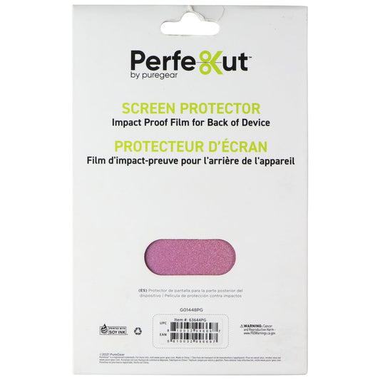 PureGear Perfekut Screen Protector Film for Back of Device - Pink Glitter Cell Phone - Screen Protectors PureGear - Simple Cell Bulk Wholesale Pricing - USA Seller