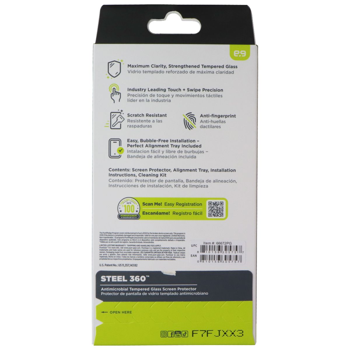 PureGear Steel 360 Tempered Glass Screen Protector for Apple iPhone 17 Cell Phone - Screen Protectors PureGear - Simple Cell Bulk Wholesale Pricing - USA Seller