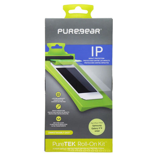 PureGear PureTek Roll On Kit (IP) Screen Protector for Samsung Galaxy S6 edge Cell Phone - Screen Protectors PureGear - Simple Cell Bulk Wholesale Pricing - USA Seller