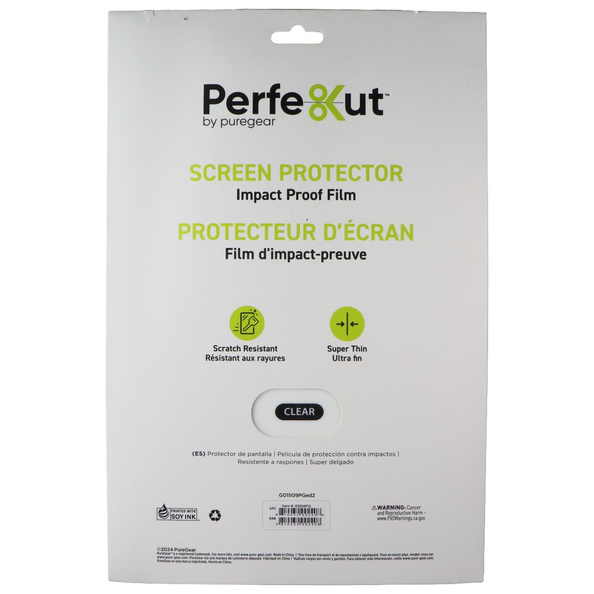 PureGear PerfeKut Impact Proof Film Screen Protector for Tablets - Clear iPad/Tablet Accessories - Screen Protectors PureGear - Simple Cell Bulk Wholesale Pricing - USA Seller
