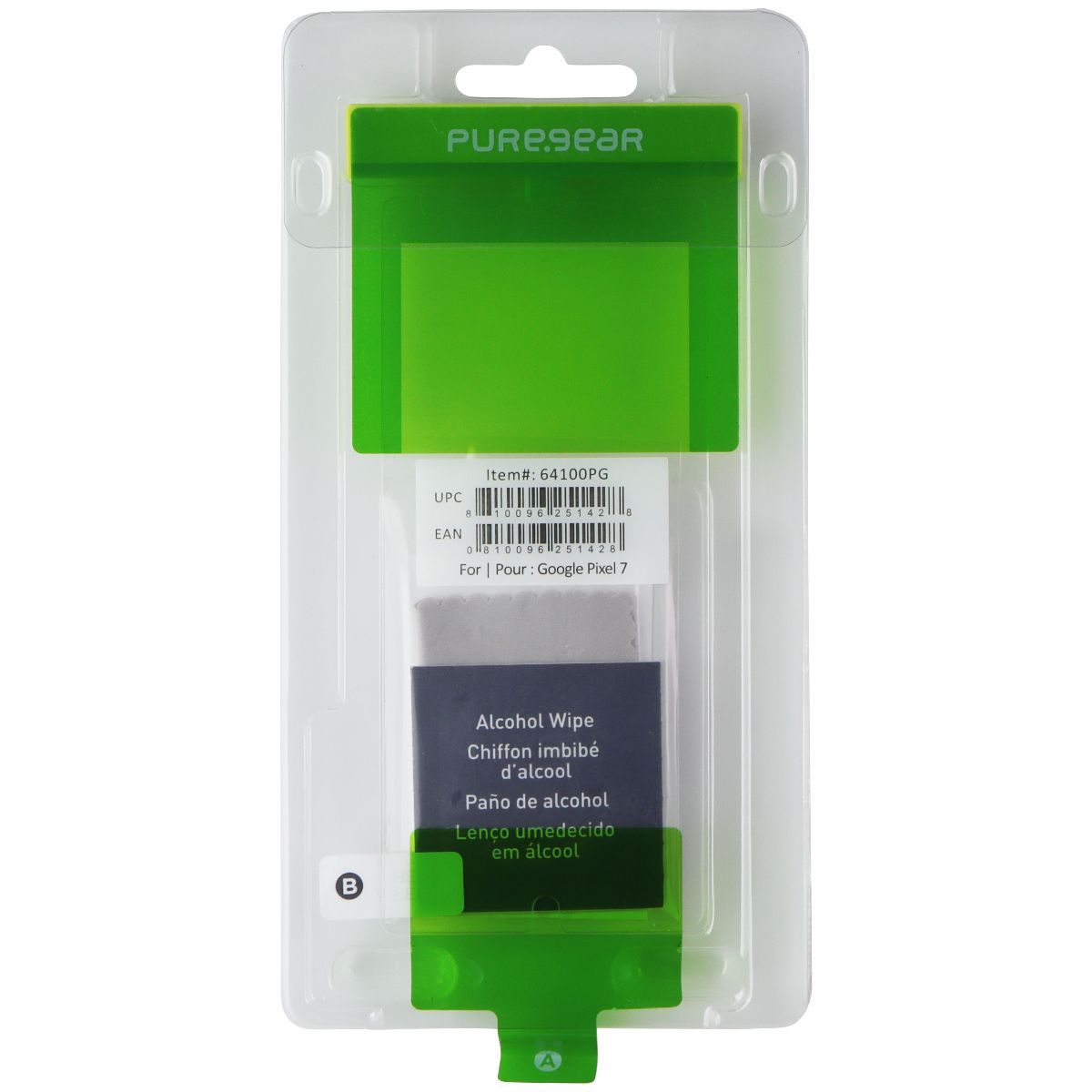 PureGear Tempered Glass Screen for Google Pixel 7 - Clear (BULK) 64100PG Cell Phone - Screen Protectors PureGear - Simple Cell Bulk Wholesale Pricing - USA Seller