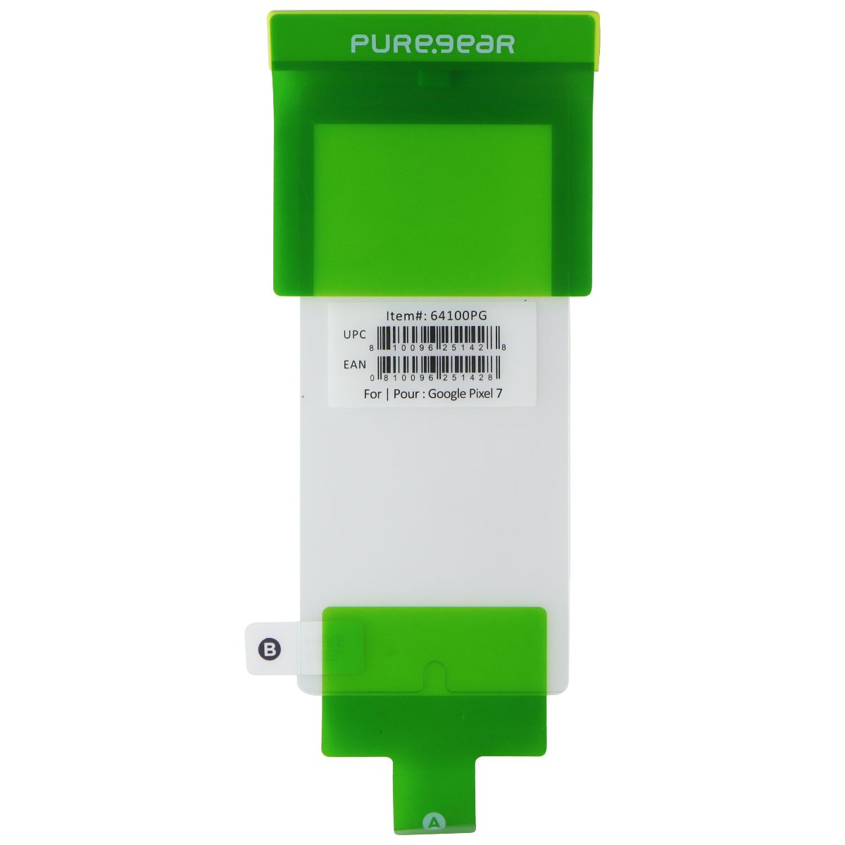 PureGear Tempered Glass Screen for Google Pixel 7 - Clear (BULK) 64100PG Cell Phone - Screen Protectors PureGear - Simple Cell Bulk Wholesale Pricing - USA Seller