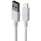 PureGear (6Ft) USB-A to USB-C Charging Cable - White (64393PG) Cell Phone - Cables & Adapters PureGear - Simple Cell Bulk Wholesale Pricing - USA Seller