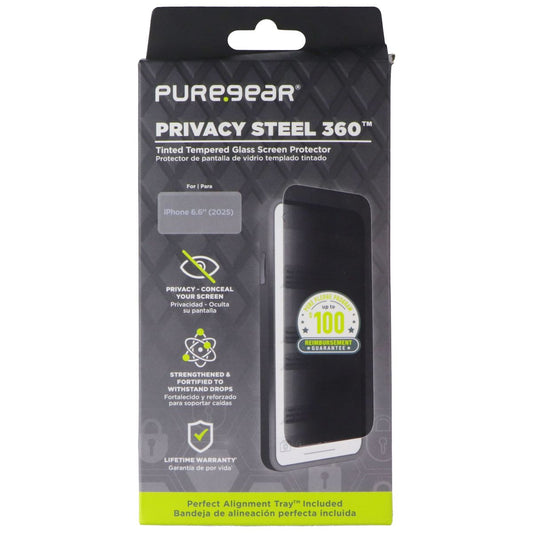 PureGear Steel 360 Glass Screen Protector for Apple iPhone 17 Air - Privacy Cell Phone - Screen Protectors PureGear - Simple Cell Bulk Wholesale Pricing - USA Seller