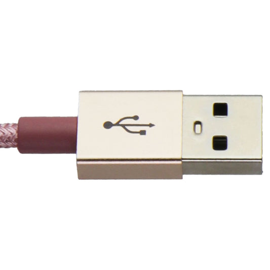PureGear (4-Ft) USB to Lightning 8-Pin Braided Charging Cable - Pink Cell Phone - Cables & Adapters PureGear - Simple Cell Bulk Wholesale Pricing - USA Seller
