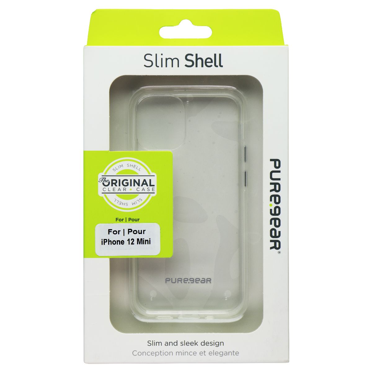 PureGear Slim Shell Series Case for Apple iPhone 12 Mini - Clear Cell Phone - Cases, Covers & Skins PureGear    - Simple Cell Bulk Wholesale Pricing - USA Seller